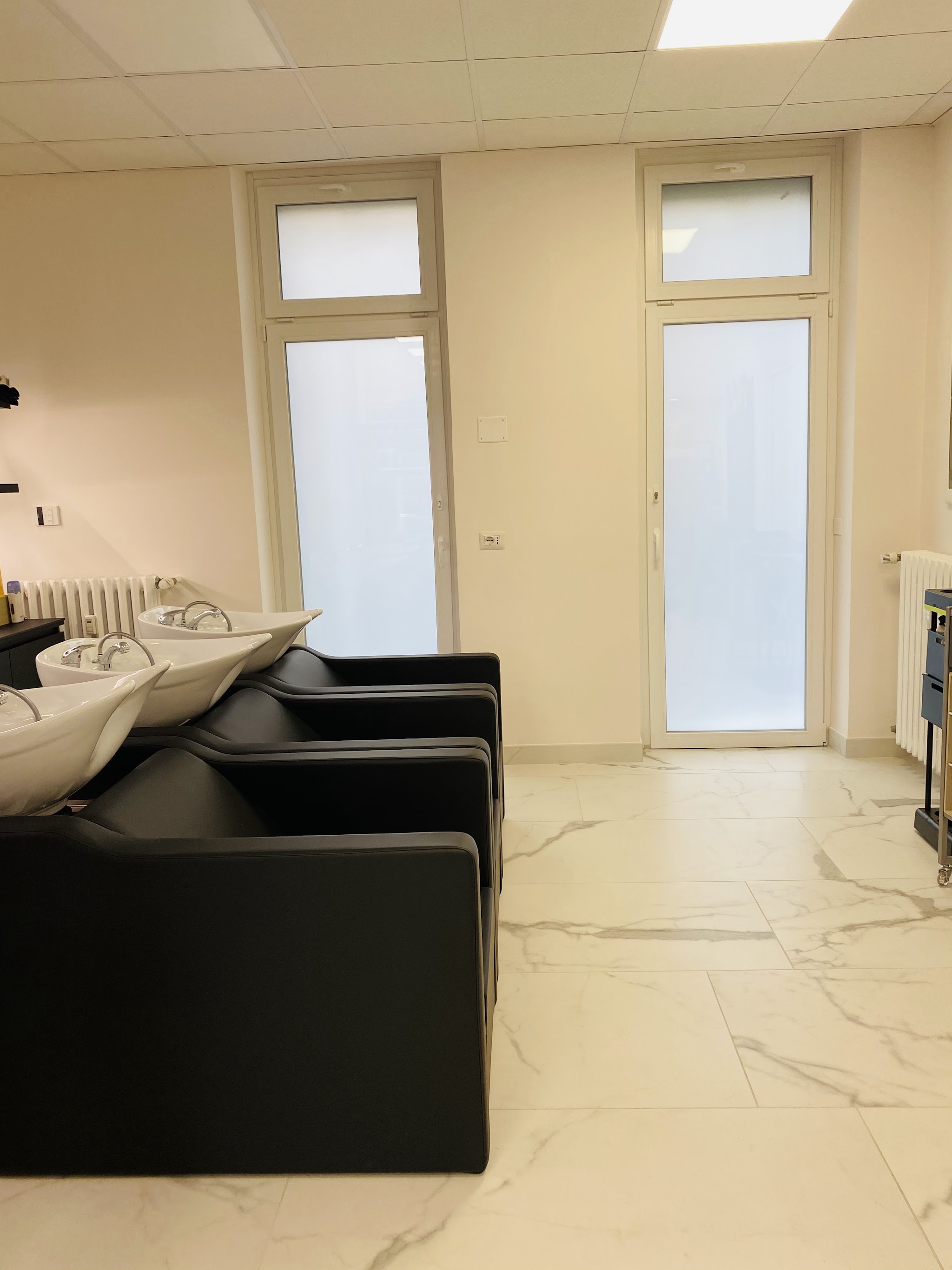 Vista verticale degli spazi dedicati al lavaggio